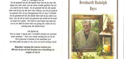 BUYS-Bernhardt-Rudolph-1951-2011-M