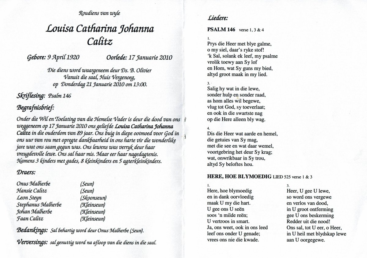 CALITZ-Louisa-Catharina-Johanna-Nn-Wiesie-1920-2010-F_2