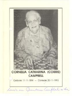 CAMPBELL-Cornelia-Catharina-Nn-Corrie-nee-Joubert-1904-1993-F