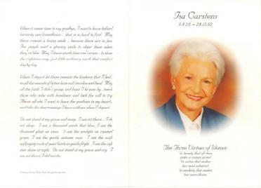 CARSTENS-Isa-1928-2002-F