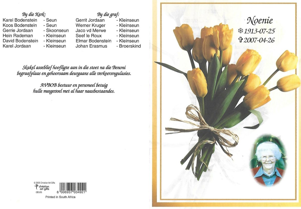 CERONIO-Catharina-Margaretha-Nn-Noenie-1913-2007-F_1