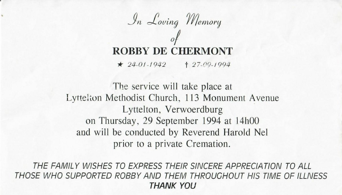 CHERMONT-DE-Robby-1942-1994-M-99