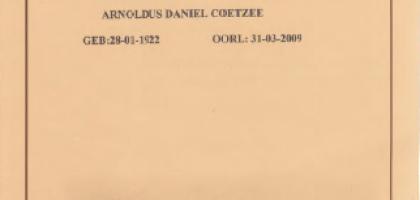 COETZEE-Arnoldus-Daniel-1922-2009-M
