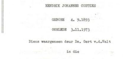 COETZEE-Hendrik-Johannes-1893-1973-M