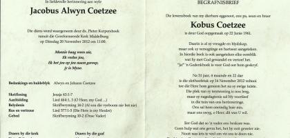 COETZEE-Jacobus-Alwyn-Nn-Kobus-1961-2012-M