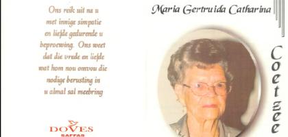 COETZEE-Maria-Gertruida-Catharina-1918-2006-F