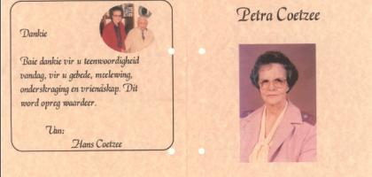 COETZEE-Petra-1924-1998-F