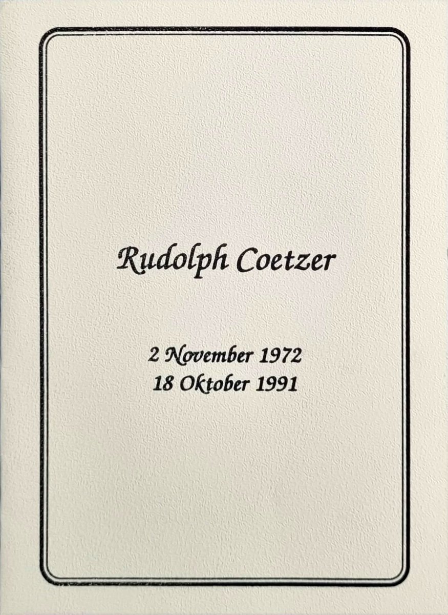 COETZER-Rudolph-1972-1991-M_1