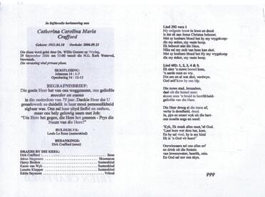CRAFFORD-Catherina-Carolina-Maria-Nn-Trien-1931-2006-F