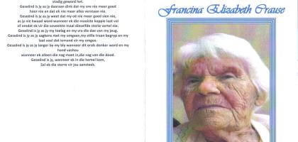 CRAUSE-Francina-Elizabeth-1918-2016-F