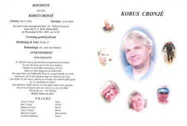 CRONJÉ-Kobus-1960-2006-M