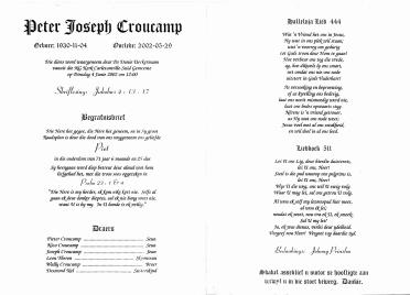 CROUCAMP-Peter-Joseph-1930-2002-M