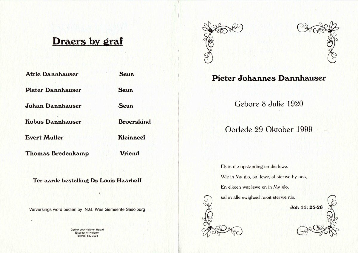 DANNHAUSER-Pieter-Johannes-Nn-Piet-1920-1999-M-1