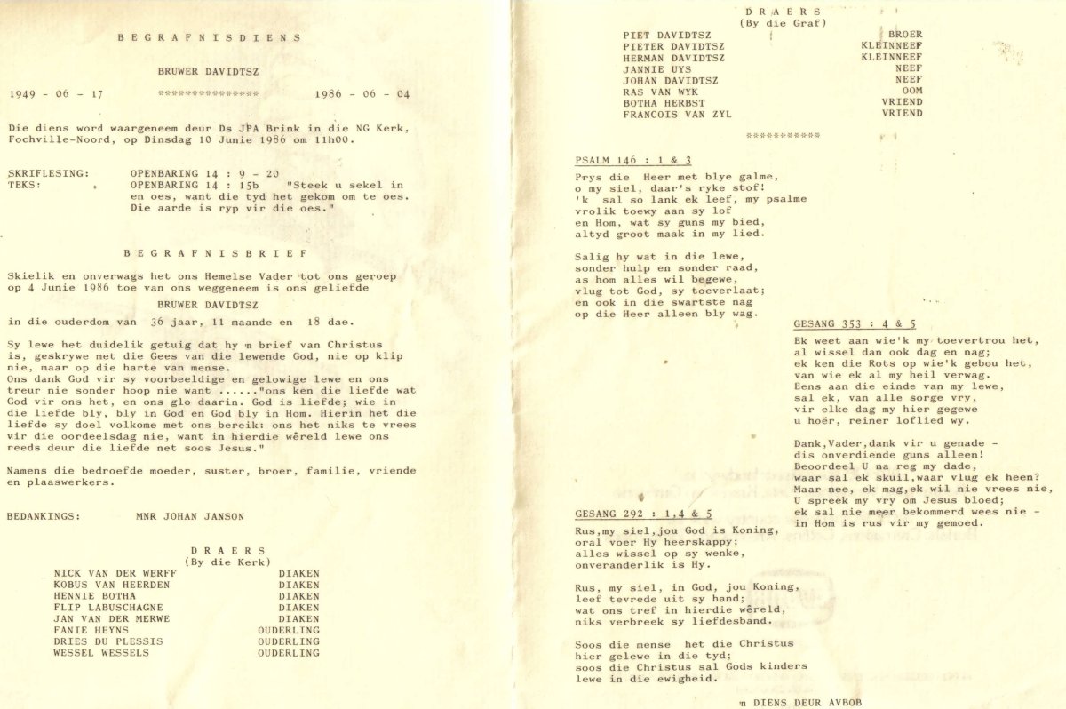 DAVIDTSZ-Bruwer-1949-1986-M