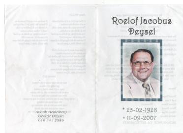 DEYSEL-Roelof-Jacobus-1928-2007-M