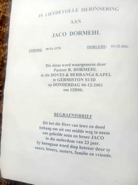 DORMEHL-Surnames-Vanne