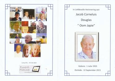 DOUGLAS-Jacob-Corneluis-Nn-OomJapie-1933-2021-M