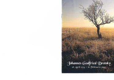 DROTSKY-Johannes-Godfried-1934-2007-M