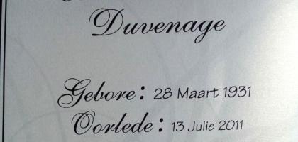 DUVENAGE-Surnames-Vanne