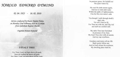 DYMOND-Harold-Edward-1923-2010