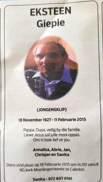 EKSTEEN-Giepie-1927-2015-M