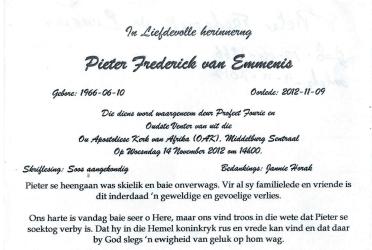 EMMENIS-VAN-Pieter-Frederick-Nn-Pieter-1966-2012-M_1