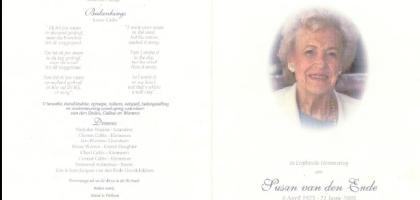 ENDE-VAN-DEN-Susanna-Maria-Nn-Susan-1923-2005-F