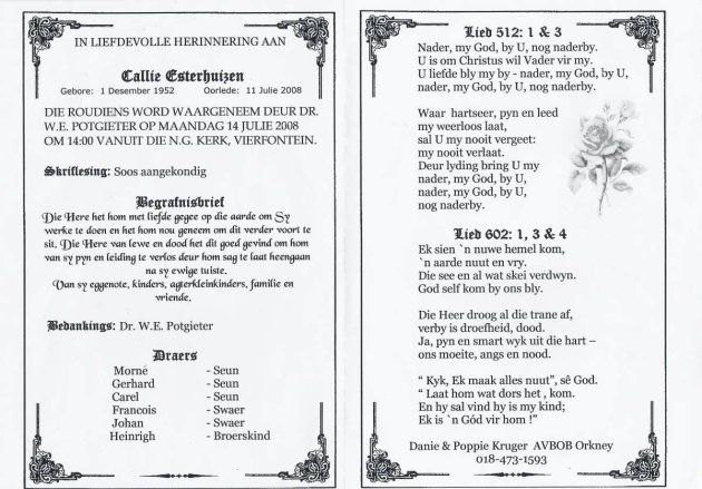 ESTERHUIZEN-Callie-1952-2008_1