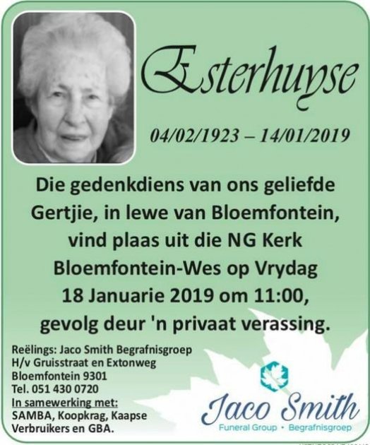 ESTERHUYSE-Gertjie-1923-2019-F_6