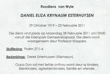 ESTERHUYZEN-Daniel-Eliza-Krynauw-1919-2011-M_2