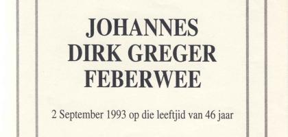 FEBERWEE-Johannes-Dirk-Greger-1947-1993