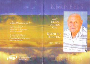 FERREIRA-Cornelius-Johannes-Nn-Kerneels-1926-2016-M