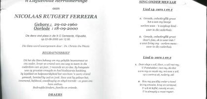 FERREIRA-Nicolaas-Rutgert-1960-2000