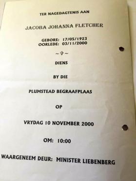 FLETCHER-Jacoba-Johanna-Nn-Grace-née-Gunter-1923-2000-F