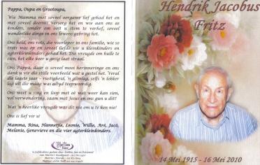 FRITZ-Hendrik-Jacobus-1915-2010-M