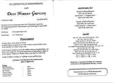 GREYLING-Deon-Norman-1958-2007-M