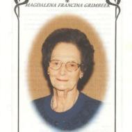 GRIMBEEK, Magdalena Francina 1921-2002_1