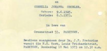 GROBLER-Cornelia-Johanna-1925-1973
