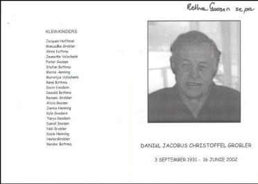 GROBLER-Daniël-Jacobus-Christoffel-1931-2002-M