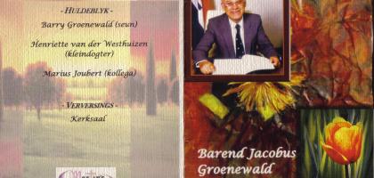 GROENEWALD-Barend-Jacobus-1927-2007