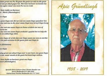 GRÜNDLINGH-Abraham-DeVilliers-Nn-Apie-1938-2019-M