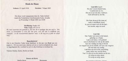HAAN-DE-Henk-1918-2003