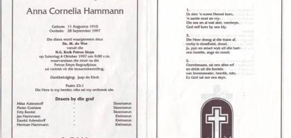 HAMMANN-Anna-Cornelia-nee-Mohr-1910-1997