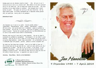 HANEKOM-Jan-1944-2014-M