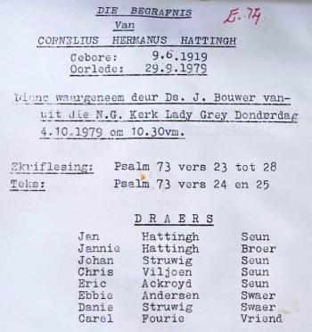 HATTINGH-Cornelius-Hermanus-1919-1979-M