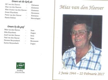 HEEVER-VAN-DEN-Jeremia-Josaja-Nn-Mias-1944-2017-M