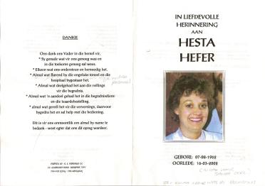 HEFER-Hesta-1962-2002-F