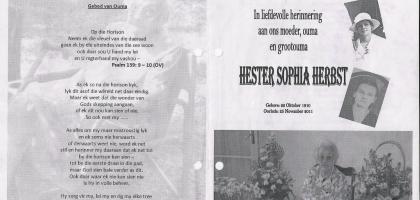 HERBST-Hester-Sophia-1910-2011