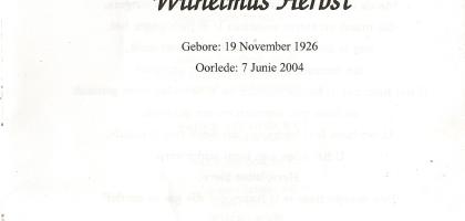 HERBST-Wilhelmus-1926-2004
