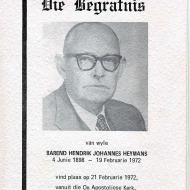 HEYMANS, Barend Hendrik Johannes 1898-1972_1